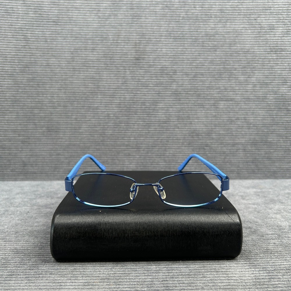 Blue Two-Tone Rectangular Y2k Eyeglass Frames G013 53-17-135 COL.01